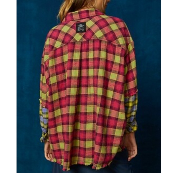 NWOT BDG Urban Outfitters One Way Or Another Plaid Flannel Shirt Size Small - Picture 6 of 15